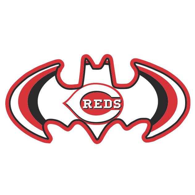 Cincinnati Reds Batman Logo iron on transfers